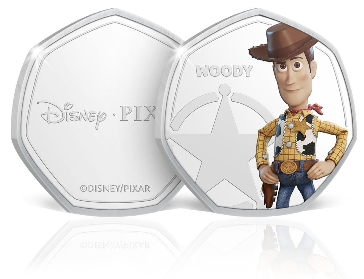 Colección completa de Toy Story / 8 Monedas bañadas en plata .999