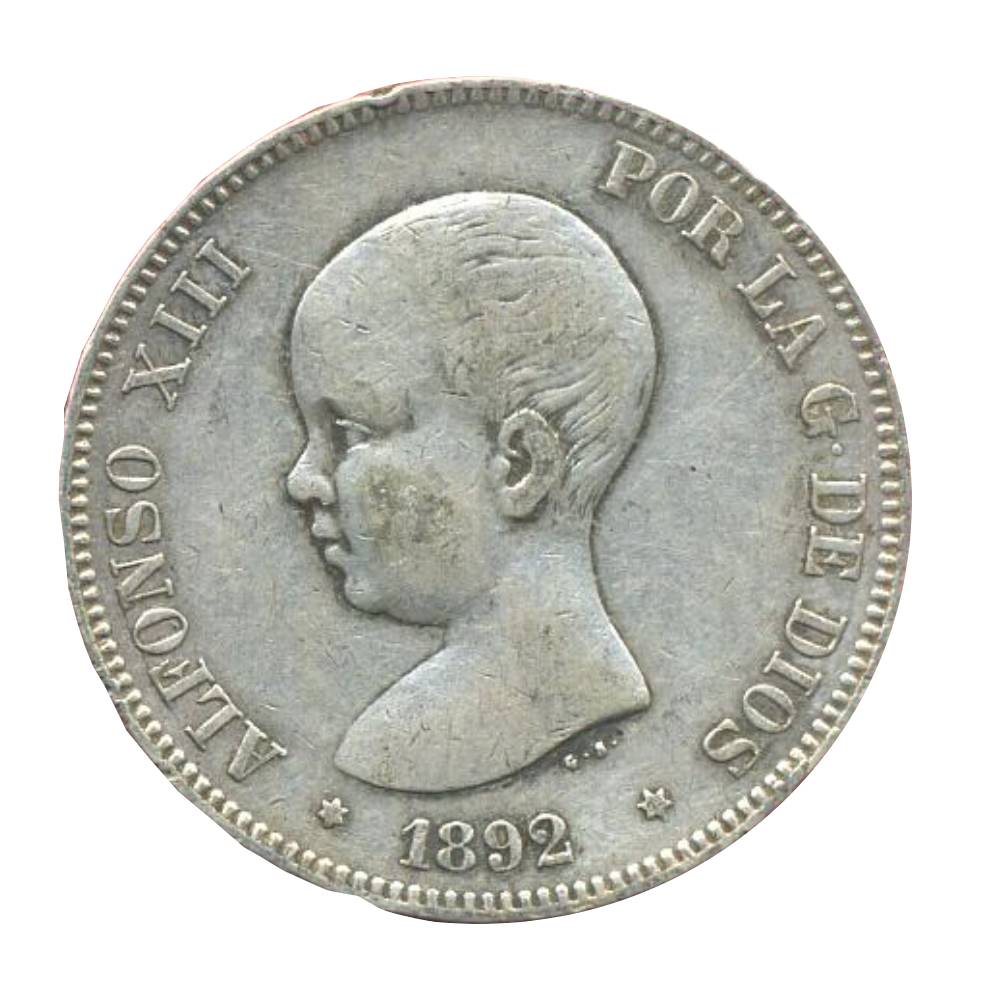 Monedas Españolas – Los Duros de la monarquía. 5 Pesetas de Plata (1871-99)