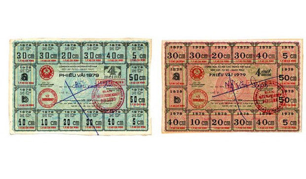 Authentic World Currency - Ration Card Vietnam 1979