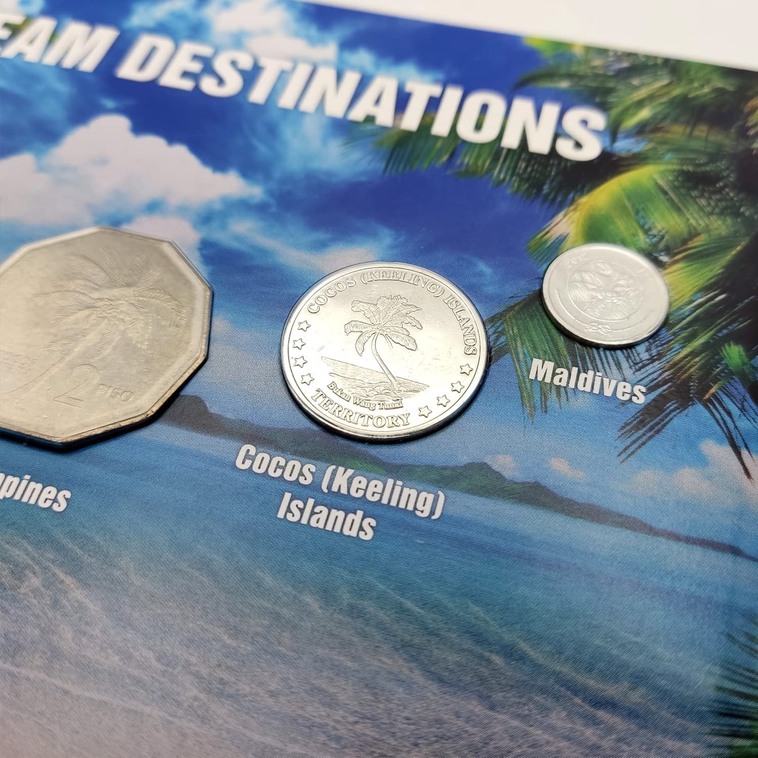 Dream Destinations. Blister of 5 Authentic Coins