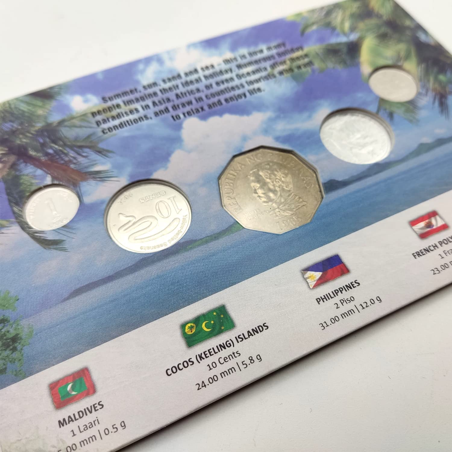 Dream Destinations. Blister of 5 Authentic Coins