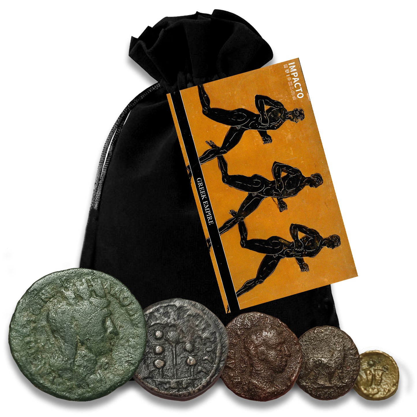 5 Original Greek Empire Coins in a Coin Grab Bag - Rare Coins of Heroes, Gods and Polis - Limited Coins Collection