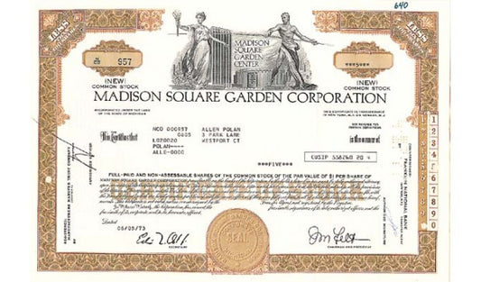 Madison Square Garden Shares