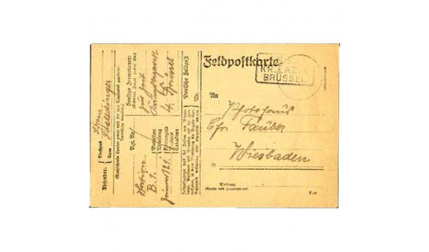 Documento Filatélico Auténtico - Primera Guerra Mundial, 1914-1918